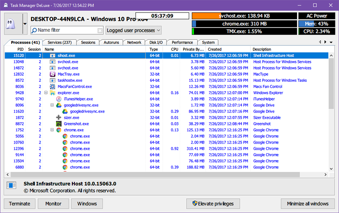 5 A Windows Feladatkezelő hatékony alternatívái A Windows 10 Task Manager deluxe