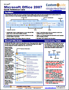 14 Alkalmazás-csaló lapok és poszterek a népszerű programok számára office2007