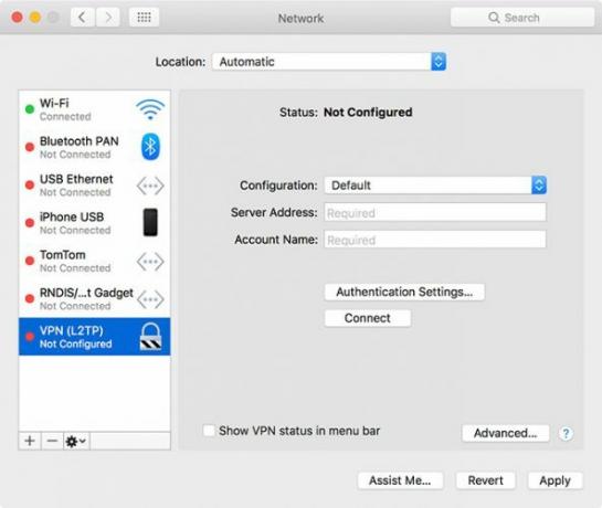 macOS VPN telepítése