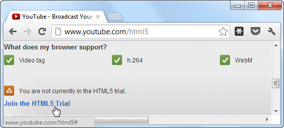 csatlakozzon-youtube-HTML5-tárgyalás flash player problémák