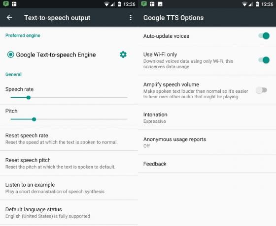 Android-Text-to-Speech-beállítások