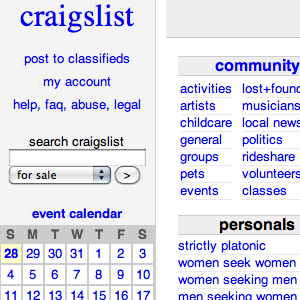 keresés az összes craigslistban
