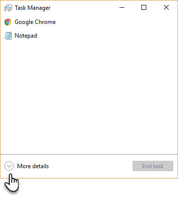 A Munkakezelő részleteinek másolása a Jegyzettömb Task Manager egyszerű alkalmazásba