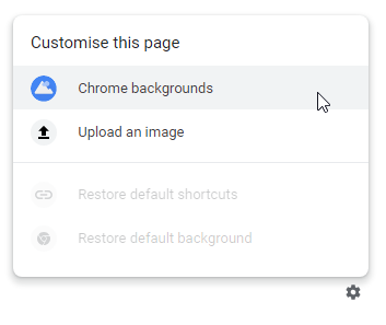 Chrome-New-Tab-Háttér-opciók