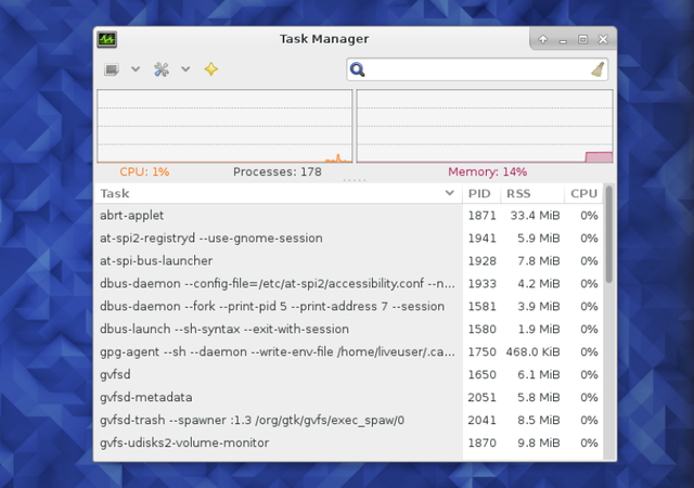 LinuxTaskManager-XFCE-Task-menedzser