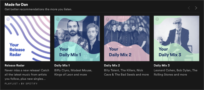 Spotify felfedezési lejátszási listák