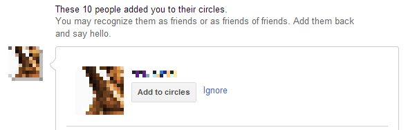 google plusz körök kezelése