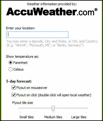 ObjectDock: Az asztal gyors testreszabása és funkcionalitásának növelése [Windows] ObjectDock Docklets Weather Configure Options