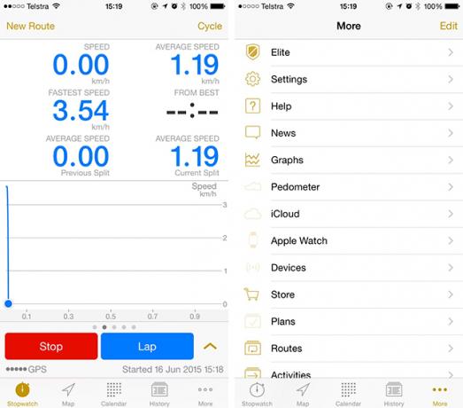 Bike Different: A legjobb iPhone Cycling Apps ciklusmérő