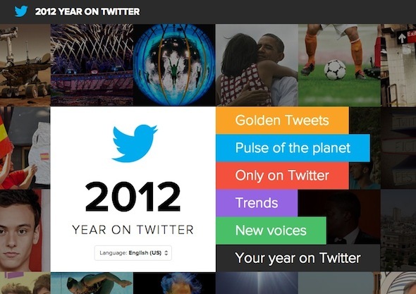 2012 szerint a Twitter, a Facebook és a Google képernyőképe 2012 12 13 és 9