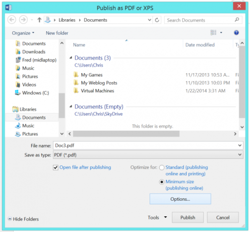 optimalizálják-pdf szabványos minimum-office 2013