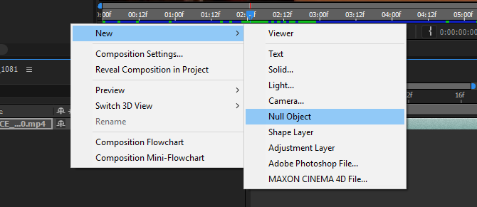 Hogyan mozgassa el a szöveget az Adobe After Effects alkalmazásban null objektum