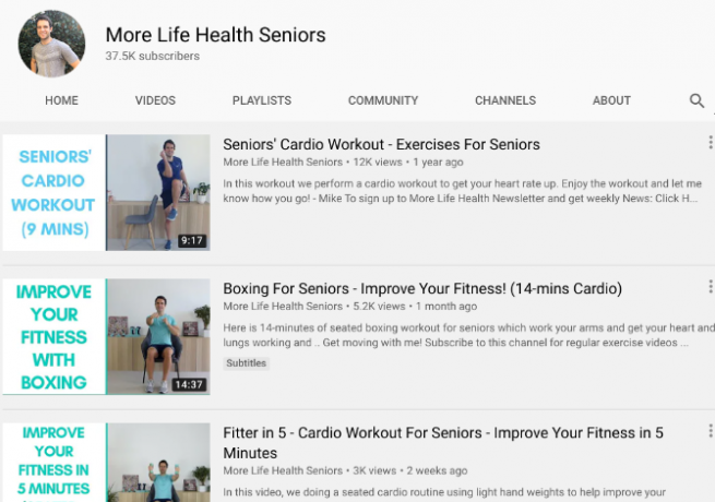 A More Life Health Seniors megtanítja az időseknek, hogyan maradjanak fittek és egészségesek otthon, álló és ülő kardio gyakorlatokkal 