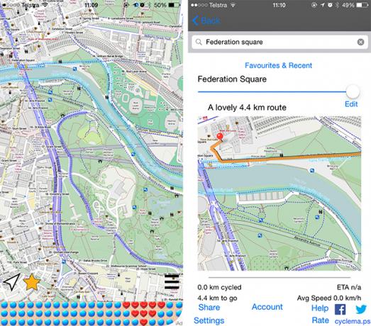 Bike Different: A legjobb iPhone Cycling Apps ciklustérképek