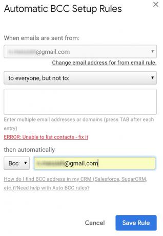 Hogyan automatikusan CC vagy BCC magad az Outlook és a Gmail Gmail3