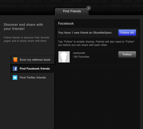 Fedezze fel hűvös weboldalait iPadjén az új StumbleUpon iPad App 2011 08 11 14h08 25 segítségével