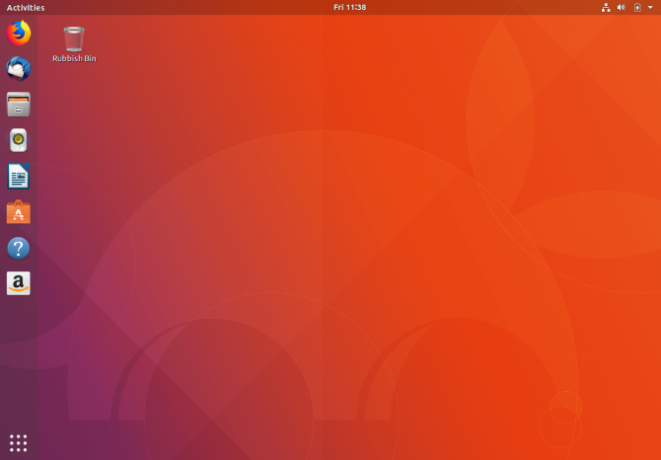 Ubuntu GNOME LTS asztal 