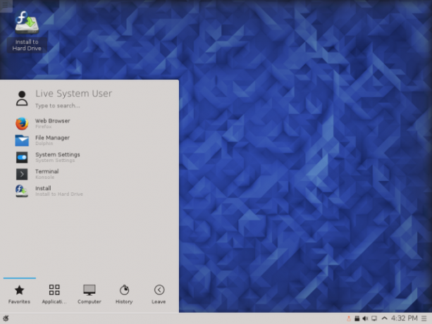 LinuxEasierSetupWindows KDE-Kickoff
