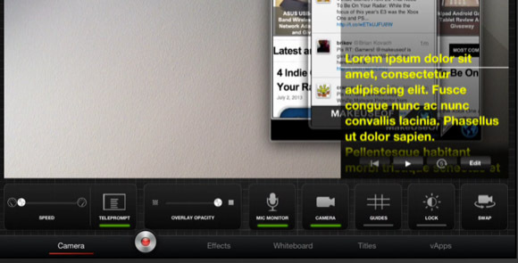 A TouchCast lehetővé teszi nagy teljesítményű interaktív videók készítését az iPad TouchCast telepromptánján
