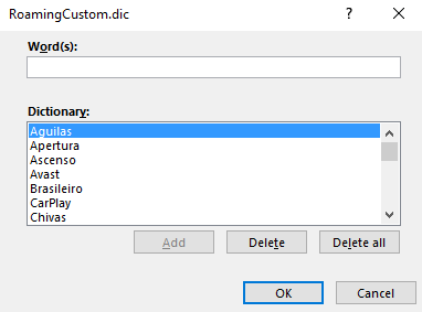 Helyesírás és a nyelvtan ellenőrzése a Microsoft Word ms szótárban