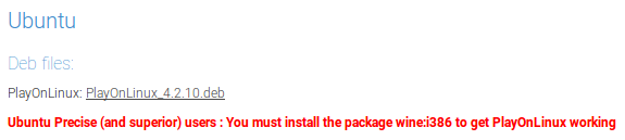 PlayOnLinux Debian csomag