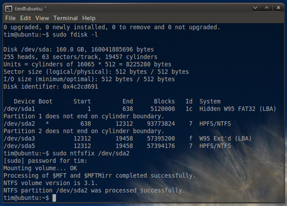 Mentsd meg az ntfs fájlrendszert a linuxból