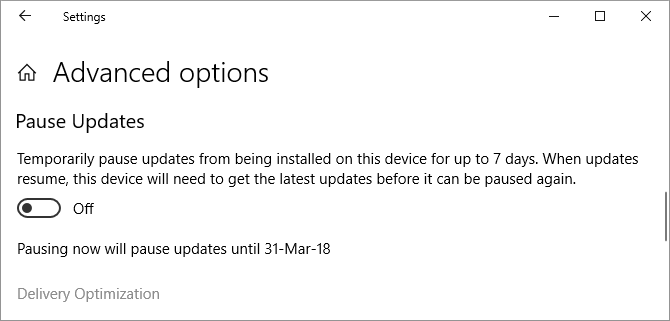 A Windows 10 frissítéseket legfeljebb 7 napra szüneteltethet