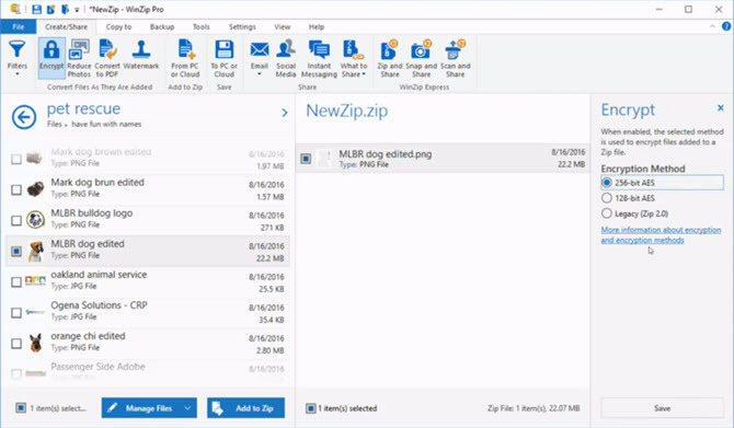 WinZip RAR nyitó