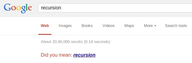 Google-Easter Egg--rekurzió