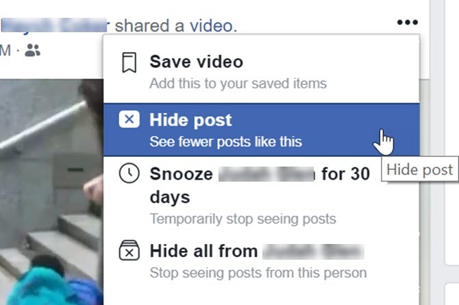 elrejteni a Facebook-hozzászólásokat