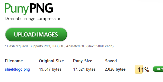 5 alkalmazás a képek optimalizálásához a weben történő felhasználáshoz punypng
