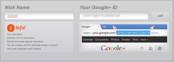 google plusz url