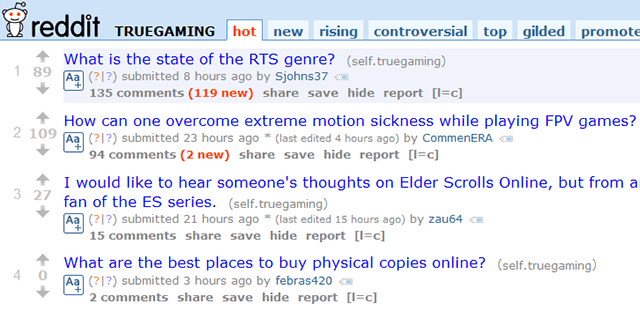 felfedezetlen szerencsejáték-közösség reddit-truegaming