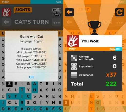 Wordbase-for-IOS-Játszott-Words-lista-győztes képernyőn