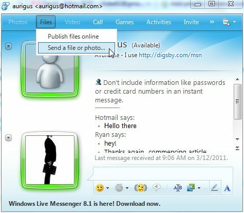 msn élő üzenetküldő