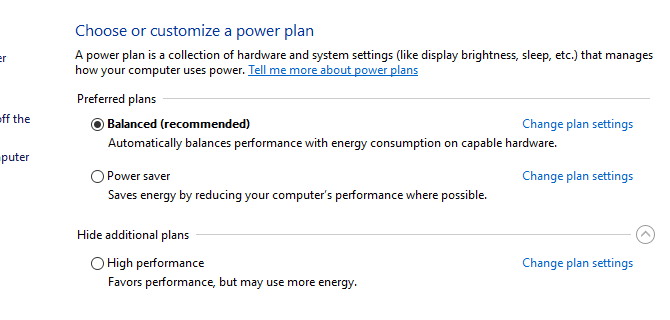 testreszabhatja a Windows energiatervét