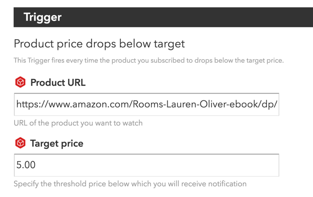ifttt ár-drop