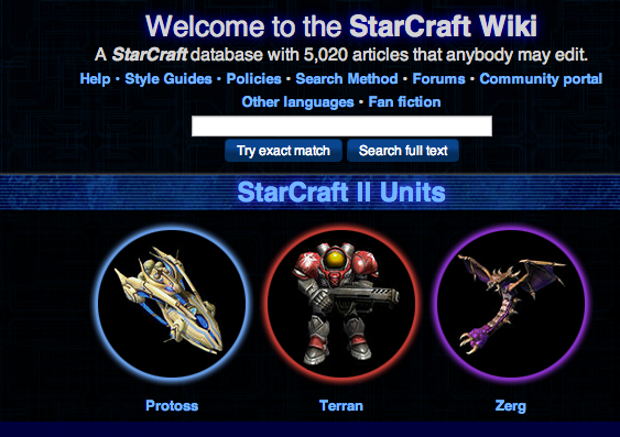 starcraft ii weboldal