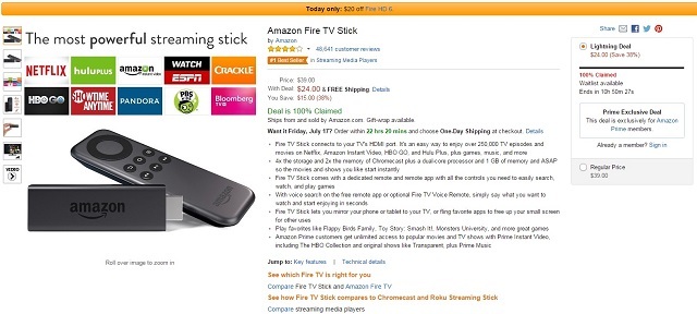 Tűz-TV Stick Deal