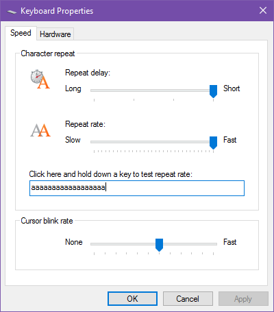 billentyűzet-ingatlan-control-panel-repeat-rate-késleltetés