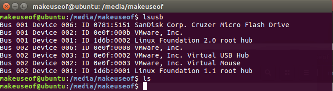 ubuntu lsusb