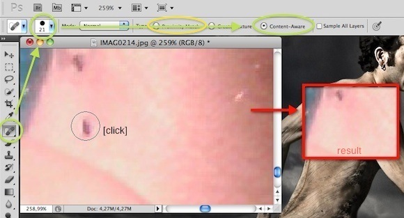 a képek javítása a Photoshop segítségével