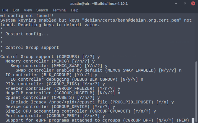 A saját Linux-kernel lefordítása Hogyan készítsen új Localmodconfig-t