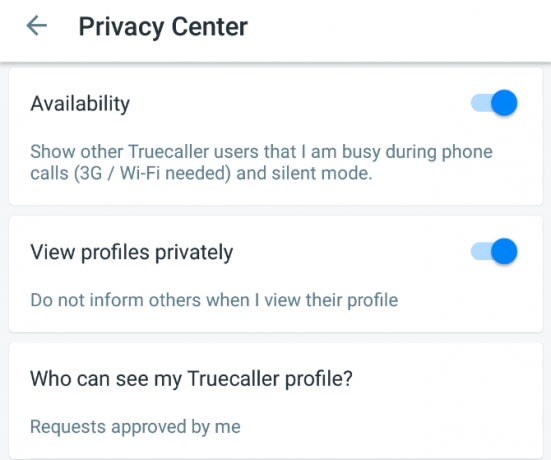 Truecaller adatvédelem