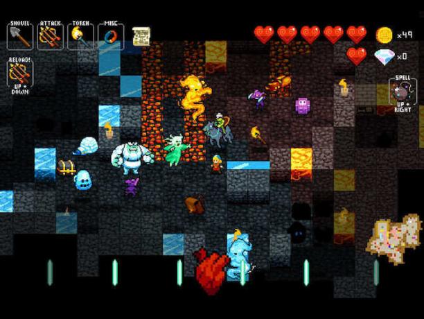 a necrodancer kripta, ios roguelike