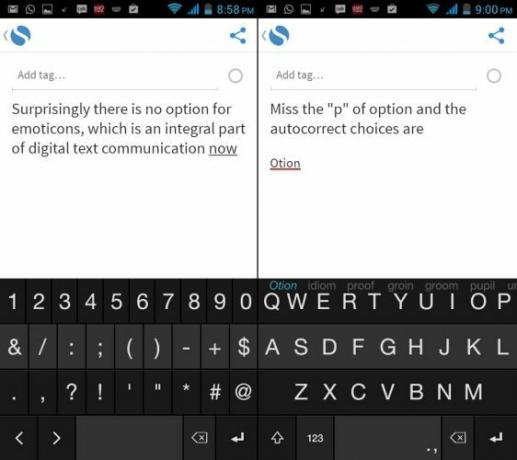 Fleksy-for-Android-automatikus javítás-No-Hangulatjelek