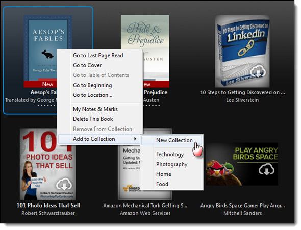 Kindle app a pc-hez