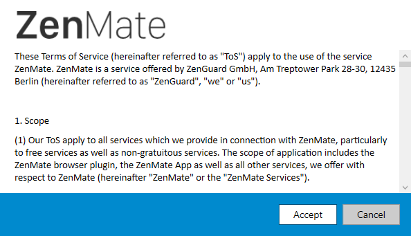 ZenMate VPN áttekintés: Meditáció az adatvédelemhez A ZenMate áttekintése Telepítési feltételek