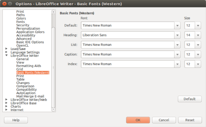 Hogyan telepítsük a Microsoft Text Betűkészleteket az Ubuntu Linux muo linux ms font font libreoffice programra