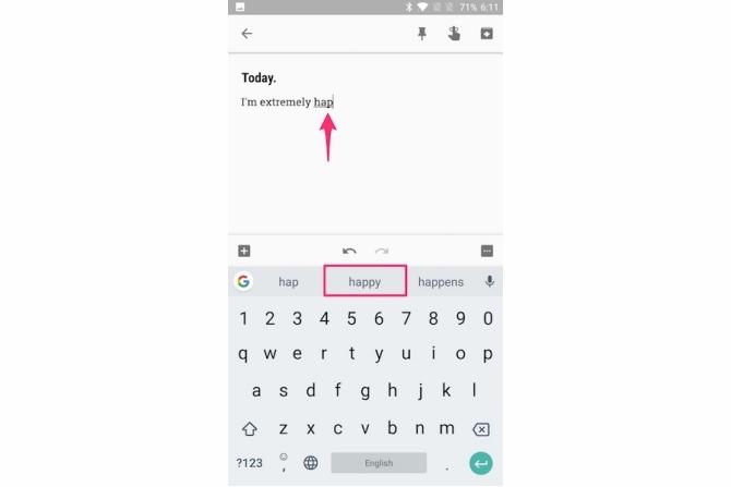 A gboard tippek gyorsabban íródnak be